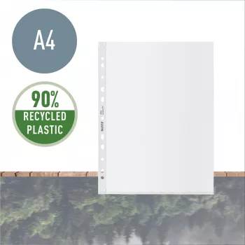 Leitz Recycle A4 Kišenė, 210 x 297 mm (A4), Skaidri, Polipropilenas (PP), Portretinė, 0,1 mm, 230 mm