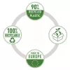 Leitz Recycle A4 Kišenė, 210 x 297 mm (A4), Skaidri, Polipropilenas (PP), Portretinė, 0,1 mm, 230 mm