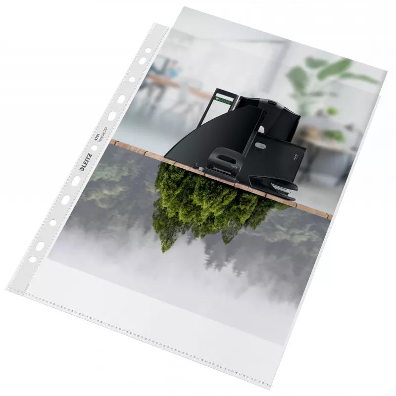 Leitz Recycle A4 Kišenė, 210 x 297 mm (A4), Skaidri, Polipropilenas (PP), Portretinė, 0,1 mm, 230 mm