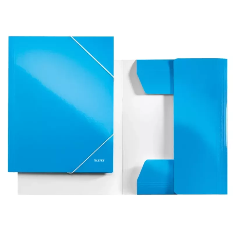 Leitz 3-Flap Folder WOW Card/POB A4, A4, polipropilenas (PP), mėlyna, 250 lapų, 80 g/m²