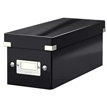 Leitz Click & Store WOW CD dėžutė, juoda, kartoninė, 143 x 352 x 136 mm