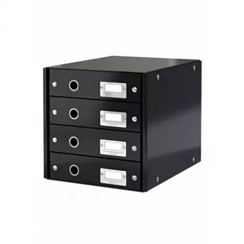 Leitz Click & Store WOW stalčiaus spinta (4 stalčiai), juoda, kartonas, 286 mm, 282 mm, 358 mm, 2,49 kg
