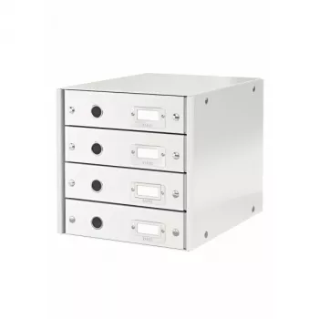 Leitz Click & Store WOW spintelė su stalčiais (4 stalčiai), balta
