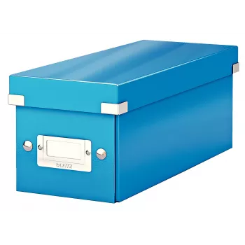 Leitz Click & Store WOW CD laikymo dėžutė, mėlyna, kartoninė, 143 mm, 352 mm, 136 mm, 440 g