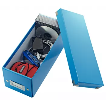 Leitz Click & Store WOW CD laikymo dėžutė, mėlyna, kartoninė, 143 mm, 352 mm, 136 mm, 440 g