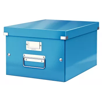 Leitz Click & Store WOW vidutinė laikymo dėžė, mėlyna, kartoninė, 16,7 L, 281 mm, 200 mm, 265 x 335 x 188 mm