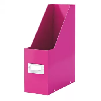 Leitz Click & Store WOW žurnalų dėklas, rožinis, kartonas, 103 x 253 x 330 mm