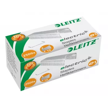 Leitz kabės Nr.10 E1 elektriniam segtuvui, 2500 vnt., 4 mm, cinkuotas plienas