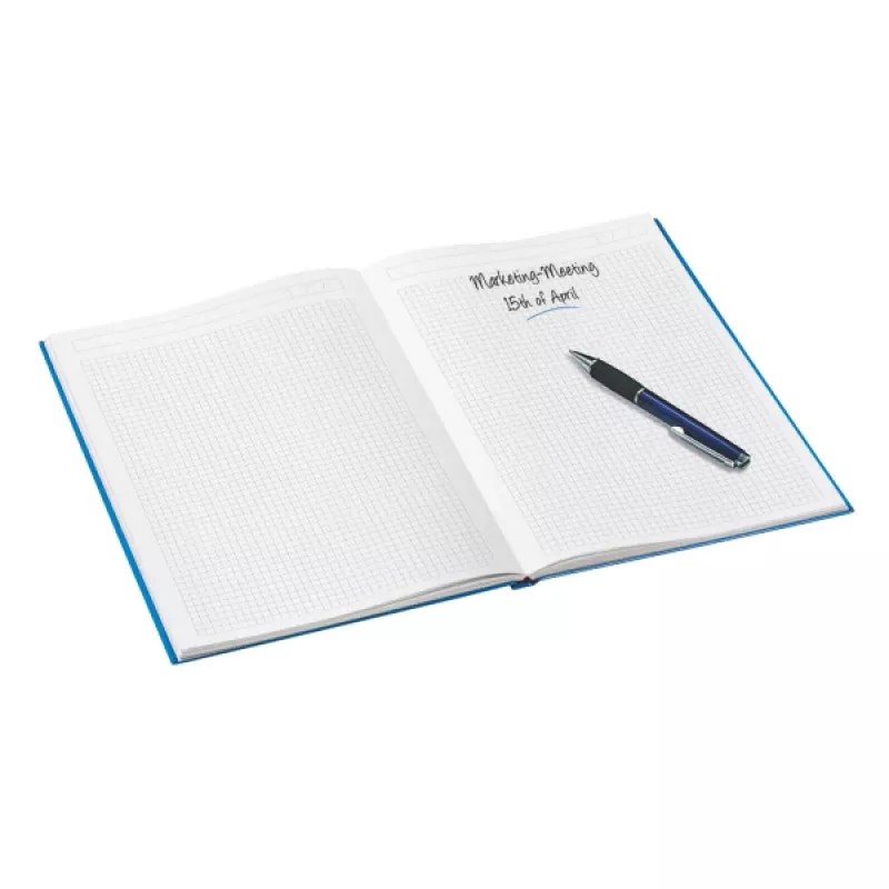 Leitz Notebook WOW A4 kvadratinis kietu viršeliu 90g/80 lapų, mėlyna
