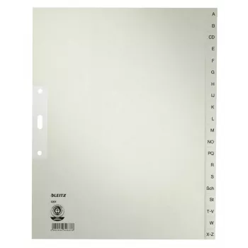 Leitz 12010085 Abėcėliniai skirtukai Popierius Pilka