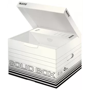 Leitz 61180001 dokumentų dėžė Kartonas Juoda, Balta