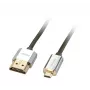 Lindy 2m CROMO Slim High Speed HDMI į Micro HDMI laidas su Ethernet
