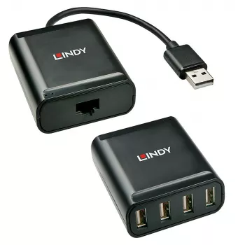 Lindy USB 2.0 Cat.6 ilgintuvas 60m 4 prievadai