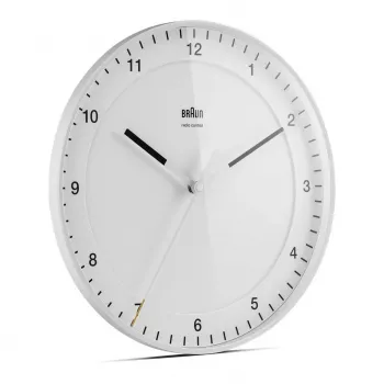 Braun BC 17 sieninis mechaninis laikrodis, baltas