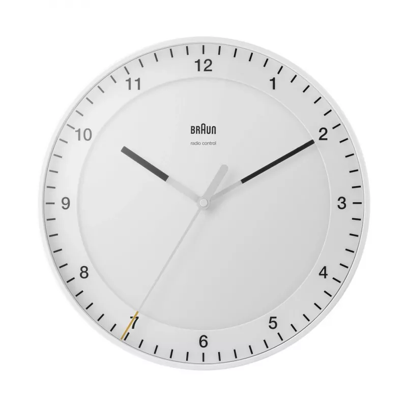 Braun BC 17 sieninis mechaninis laikrodis, baltas