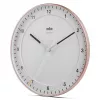 Sieninis laikrodis BRAUN BC 17 PW DCF – analoginis DCF radijo signalo valdomas laikrodis, rožinis ir baltas