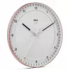 Sieninis laikrodis BRAUN BC 17 PW DCF – analoginis DCF radijo signalo valdomas laikrodis, rožinis ir baltas