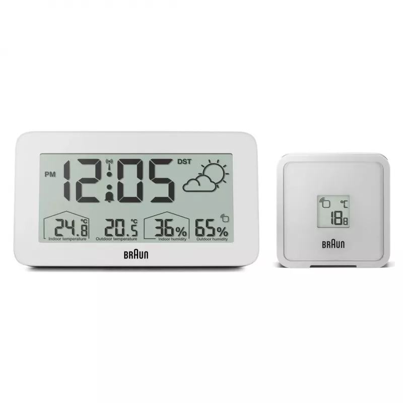 Braun BC13WP-DCF radijo valdomas skaitmeninis žadintuvas Baltas