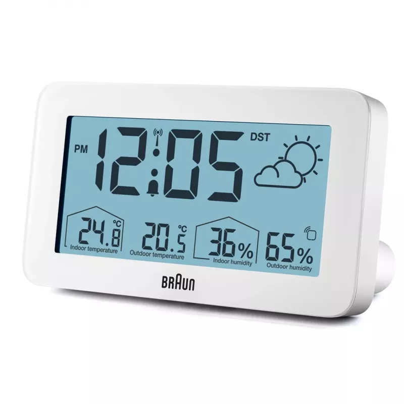 Braun BC13WP-DCF radijo valdomas skaitmeninis žadintuvas Baltas