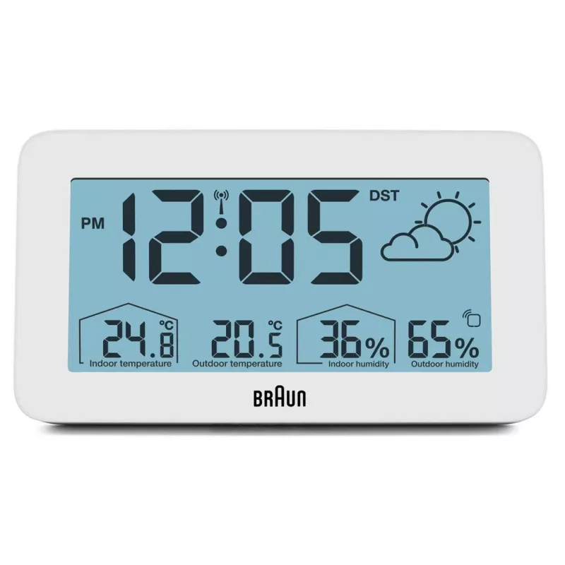 Braun BC13WP-DCF radijo valdomas skaitmeninis žadintuvas Baltas