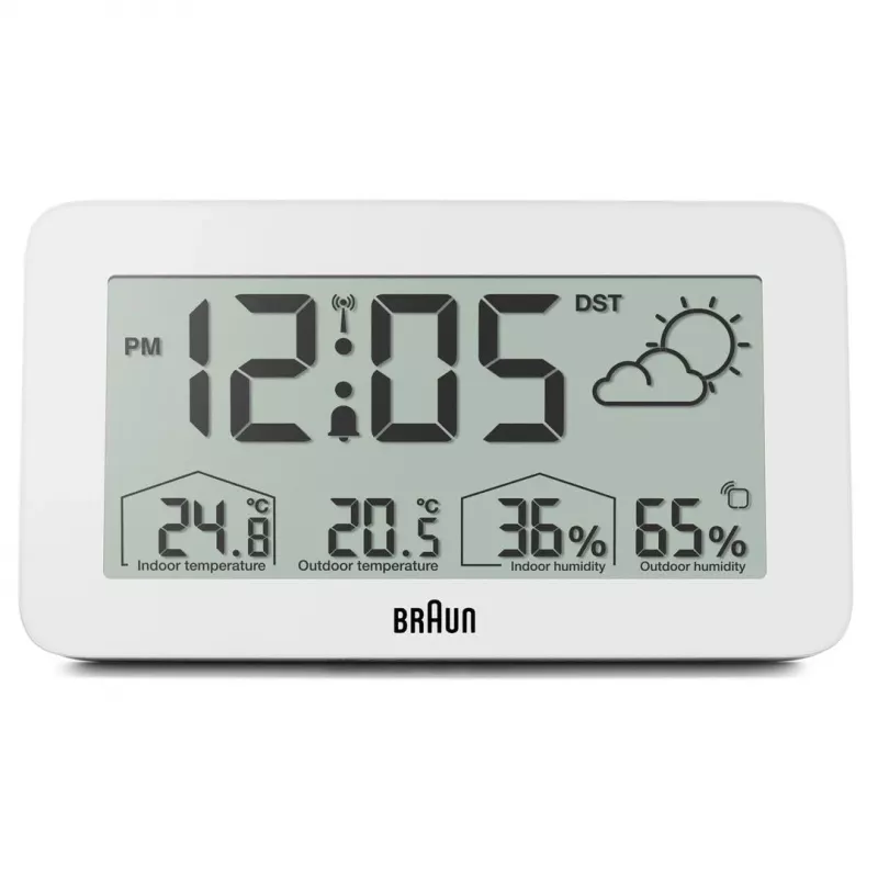 Braun BC13WP-DCF radijo valdomas skaitmeninis žadintuvas Baltas