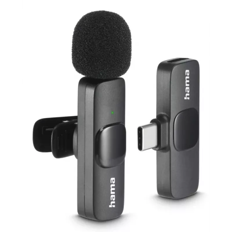 Hama Smart Wireless belaidis ausinis mikrofonas juodas