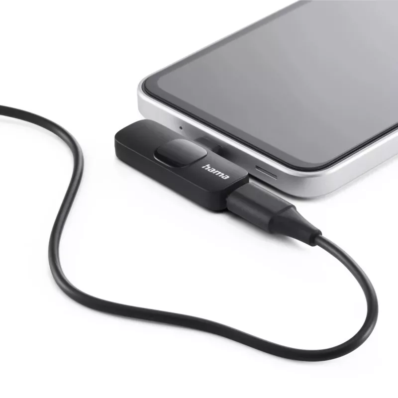 Hama Smart Wireless belaidis ausinis mikrofonas juodas