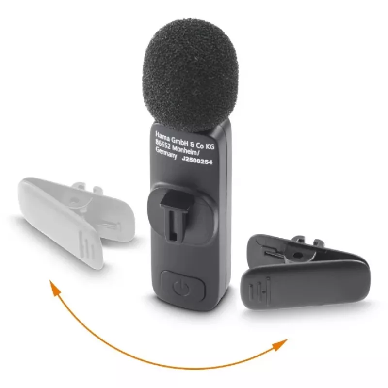 Hama Smart Wireless belaidis ausinis mikrofonas juodas