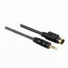 Hama Universalus PC-TV jungiamasis kabelis, 5,0 m S-Video (4 kontaktai) + 3,5 mm SCART (21 kontaktas) Juodas