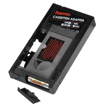Hama 00044704 adapteris VHS-C kasetėms į VHS/S-VHS juodas
