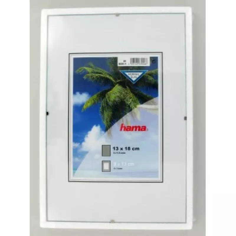 Hama Clip-Fix 13 x 18 bespalvis stiklinis nuotraukų rėmelis 9 x 13 cm