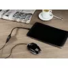 Hama USB 2.0 adapterinis kabelis USB A – Micro-USB B, 0,15 m, juodas