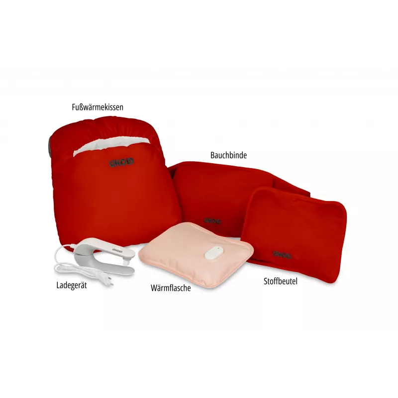 Unold Wärmi Premium Set - Elektrinė kaitinimo pagalvė 86023, 380 W, raudona