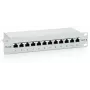 Equip 12-Port Cat.6 Ekranuotas Komutacinis Skydas, Šviesiai Pilkas, RJ-45, Auksas, Cat6, Montavimas į Stovą, 1U, Pilka