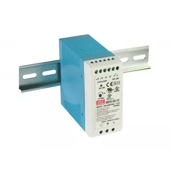 LevelOne 48V nuolatinės srovės pramoninis maitinimo šaltinis, 48V DC, 40W, DIN bėgis