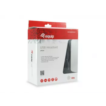 Ausinės Equip 245301 laidinės USB stereo