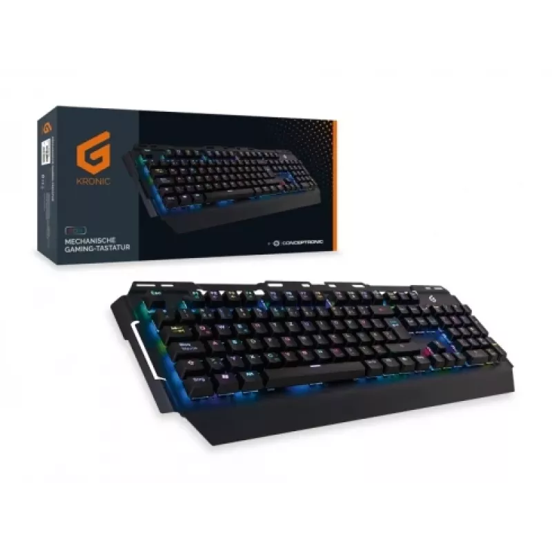 Conceptronic KRONIC mechaninė žaidimų klaviatūra, RGB, vokiškas išdėstymas