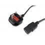 Maitinimo laidas Equip 112300 Juodas 2 m BS 1363 C13 mova