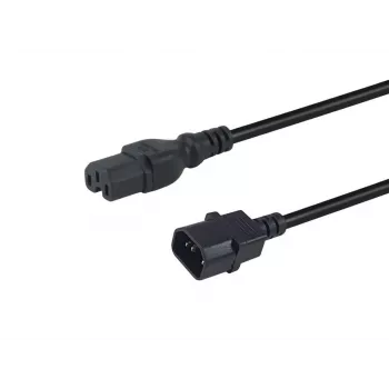 Equip 112170 maitinimo laidas juodas 1,8 m C14 kištukas C15 kištukas