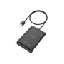 Conceptronic BIAN11B Dviejų sąsajų išmanusis ID kortelių skaitytuvas, USB 2.0, NFC, 1 m, juodas, 100 g