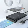 Conceptronic BIAN11B Dviejų sąsajų išmanusis ID kortelių skaitytuvas, USB 2.0, NFC, 1 m, juodas, 100 g