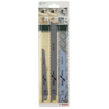 Bosch 2 609 256 715 pjūklo diskų rinkinys (3 vnt.) medžiui ir metalui
