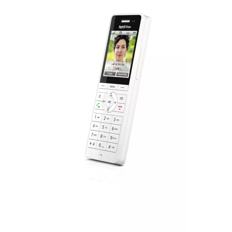 DECT belaidis ragelis FRITZ!X6 baltas International – garsiakalbis, atsakiklis, 100 įrašų telefonų knyga