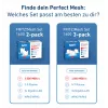 „FRITZ!Mesh“ rinkinys FRITZMESH SET 1600 3-PACK EDITION INTERNATIONAL, Wi-Fi 6, 3 vnt., raudonas/baltas