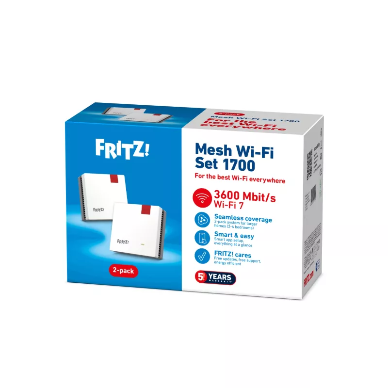 Belaidžio tinklo rinkinys FRITZ Mesh Set 1700 2-pack