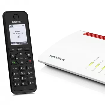 DECT belaidis ragelis AVM FRITZ!Fon M3 International, 1 vnt., garsiakalbis, skambučio ID, 1000 įrašų telefonų knyga