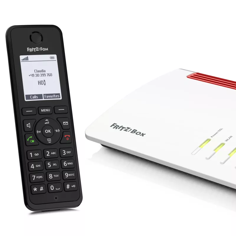 DECT belaidis ragelis AVM FRITZ!Fon M3 International, 1 vnt., garsiakalbis, skambučio ID, 1000 įrašų telefonų knyga