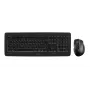 CHERRY DW 5100 belgiškas AZERTY belaidis klaviatūros ir pelės rinkinys, juodas