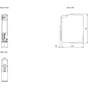 Siemens 6ES7131-6BH01-0BA0 maitinimo adapteris / keitiklis, vidaus naudojimui, įvairiaspalvis