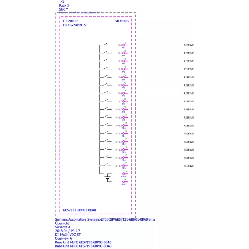 Siemens 6ES7131-6BH01-0BA0 maitinimo adapteris / keitiklis, vidaus naudojimui, įvairiaspalvis